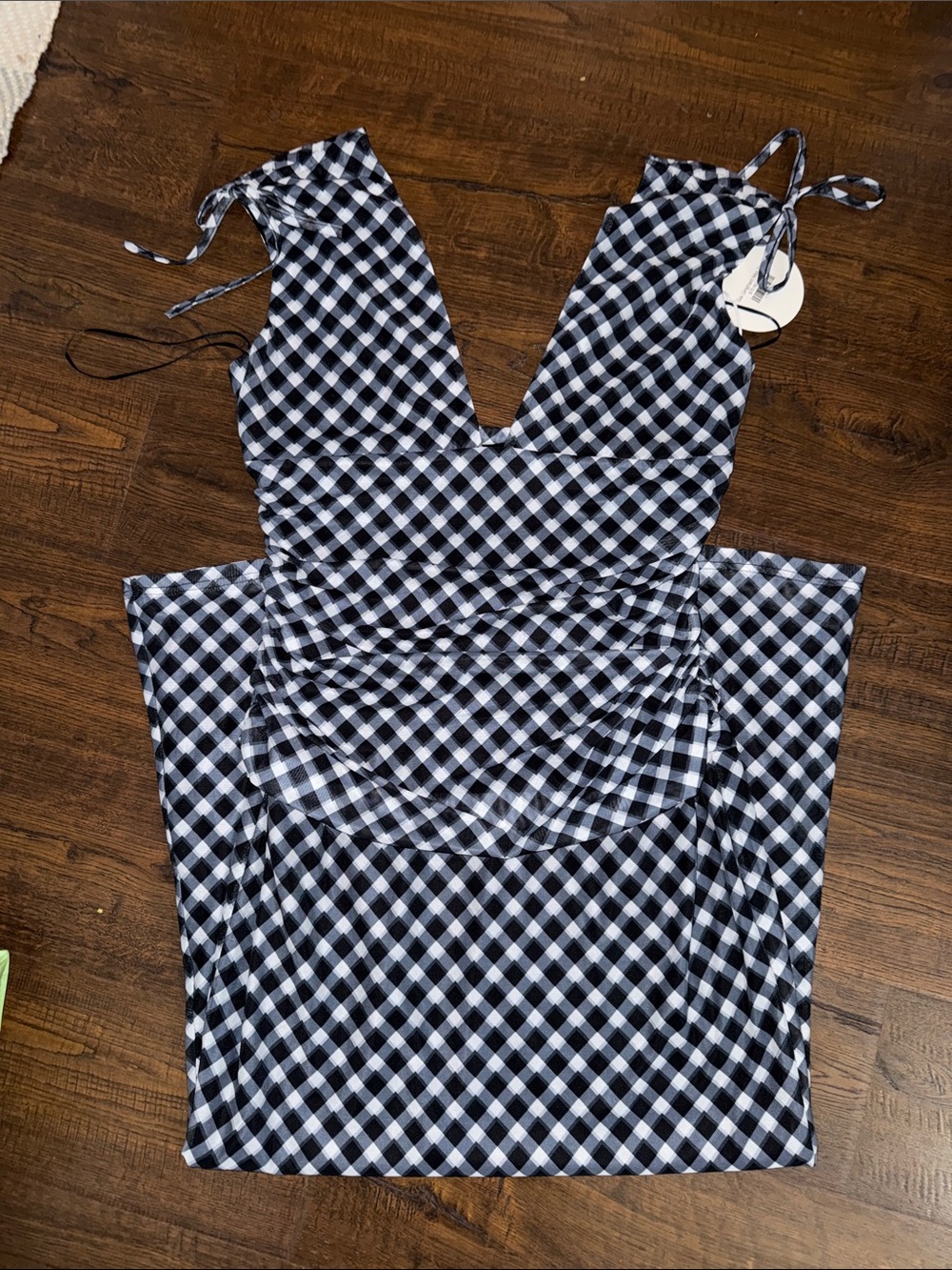 Gia Gingham Midi Dress